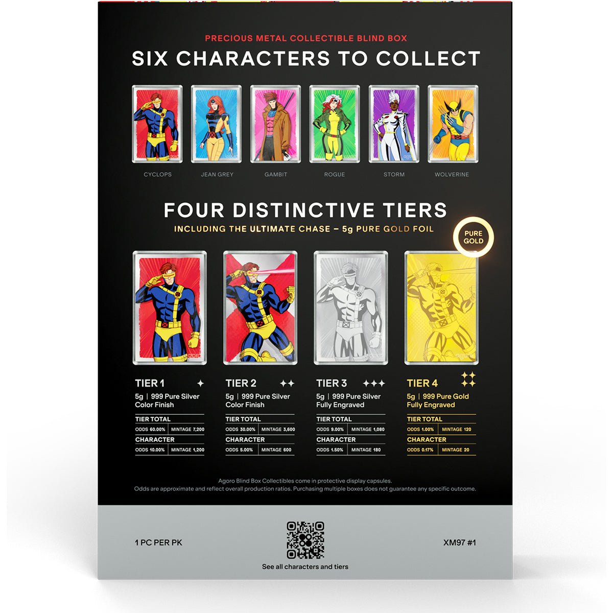 Marvel - X-Men 97' Heroes 5g Foil Blind Box Back