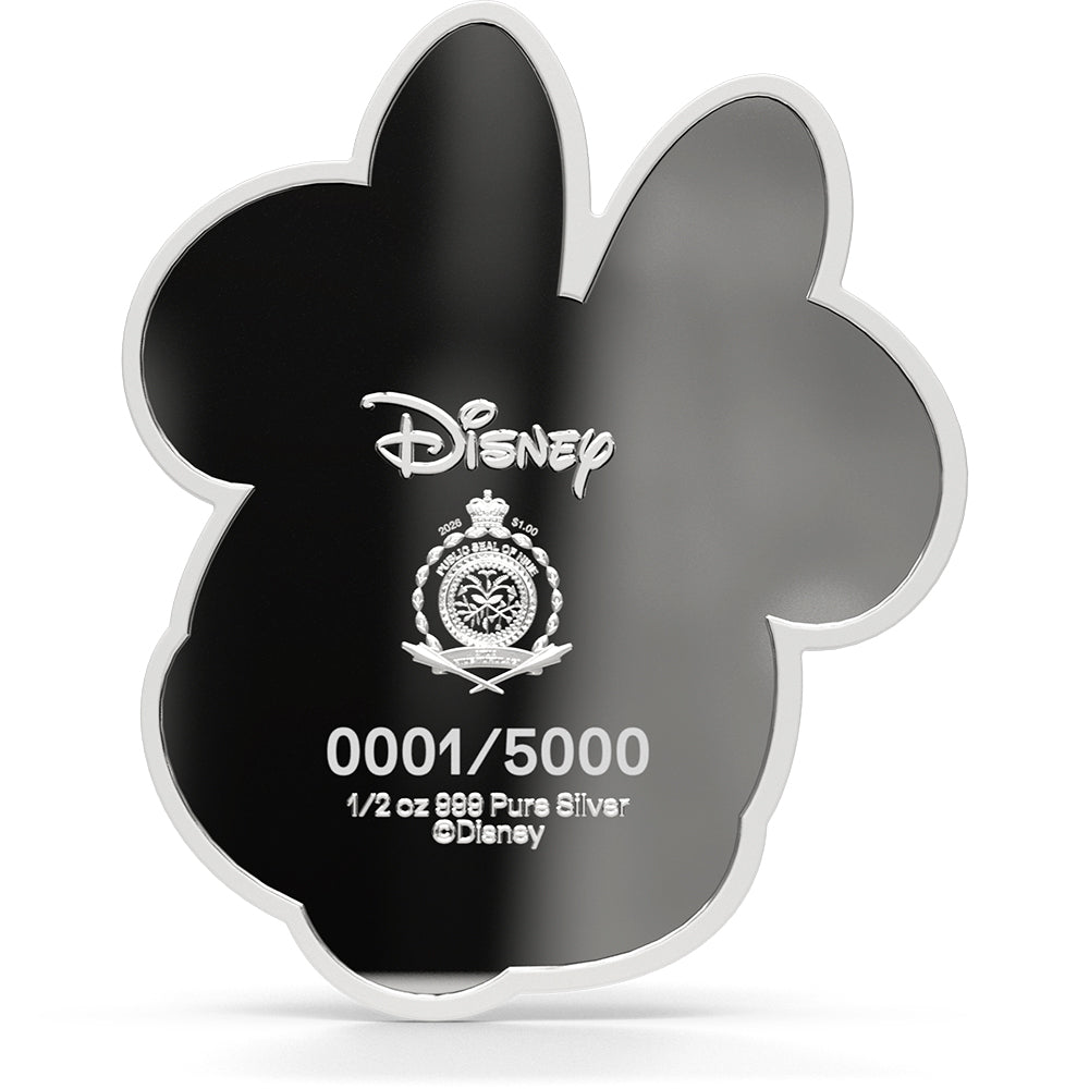 Mickey And Friends - Iconic Expressions Minnie Mouse 1/2oz Silver Collectible Coin Obverse