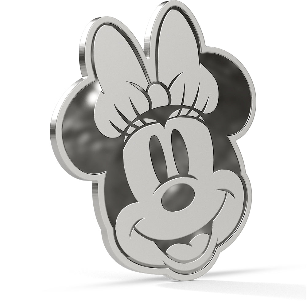 Mickey And Friends - Iconic Expressions Minnie Mouse 1/2oz Silver Collectible Coin Reverse