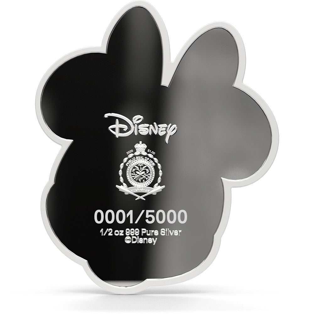 Mickey And Friends - Iconic Expressions Minnie Mouse 1/2oz Silver Collectible Coin Obverse