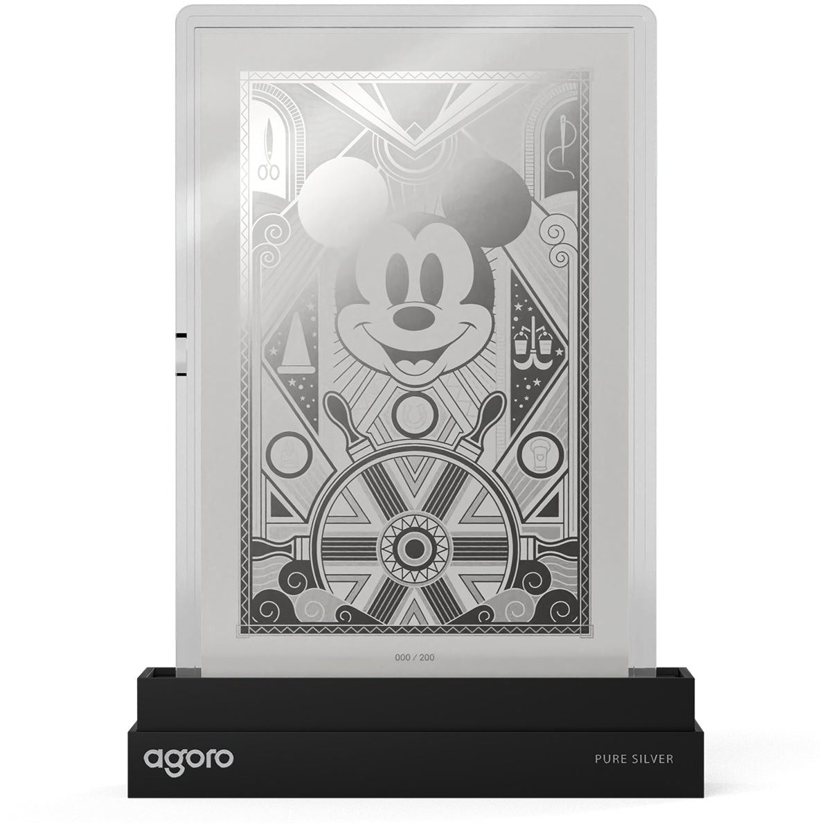 Mickey Mouse: Art Deco 5g Silver Collectible Foil Chase Stand