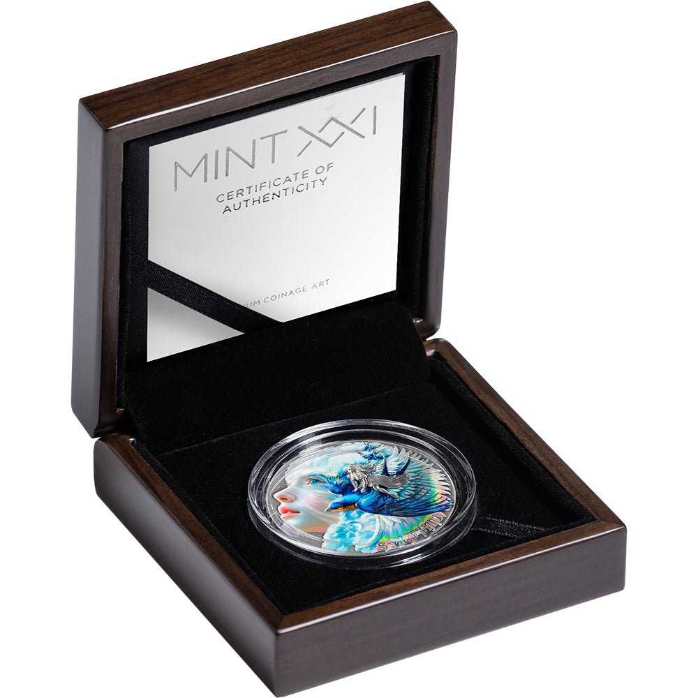 Nature Spirits - Sylphid 2oz Silver Antique Coin Case