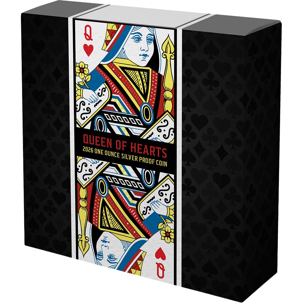 Queen Of Hearts 2026 1oz Silver Proof Coin Shipper