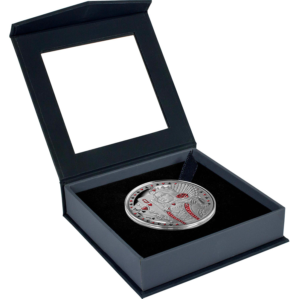 Queen Of Hearts 2026 1oz Silver Proof Coin Case