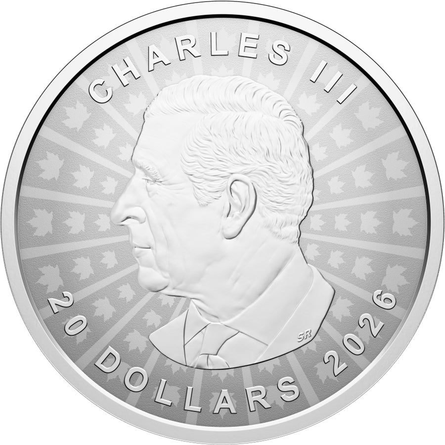 Silver Maple Leaf - 1oz Fine Silver Ultra High Relief Coin Obverse