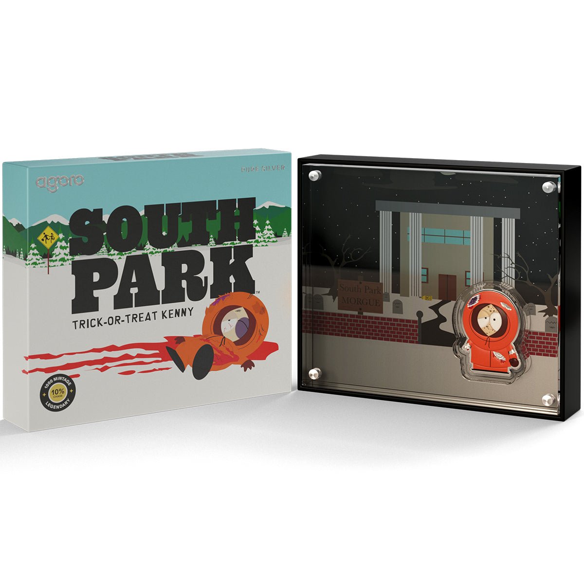 South Park - Trick-or-Treat Kenny 1/3oz Silver Collectible Shipper