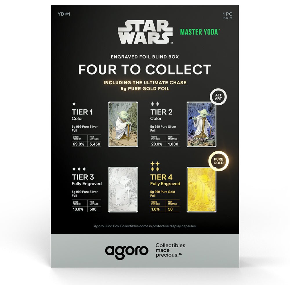 Star Wars™ - Master Yoda™ 5g Foil Blind Box Back