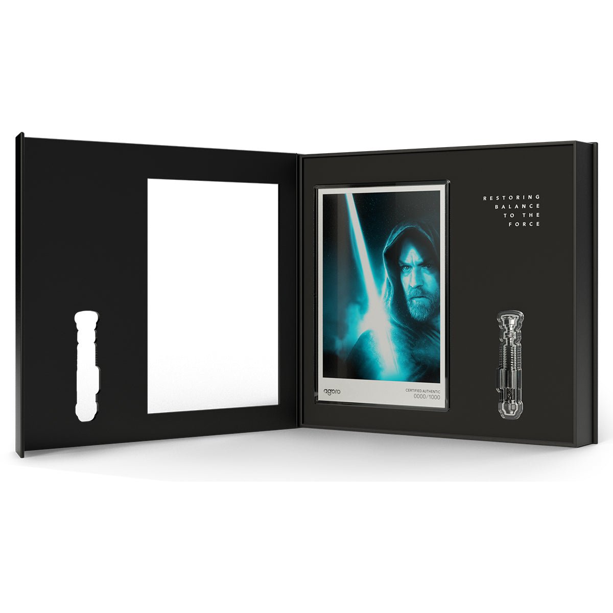 Star Wars™ Obi-Wan Kenobi™ - Lightsaber 1/2oz Silver Coin + 5g Silver Foil Set Box