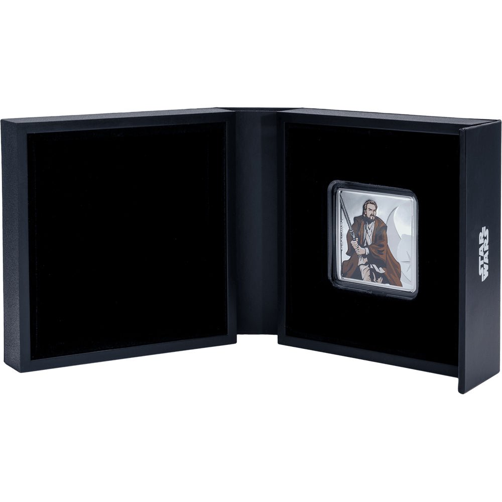 Star Wars - Obi - Wan Kenobi & Yoda 1oz Silver Medallion - Direct Coins