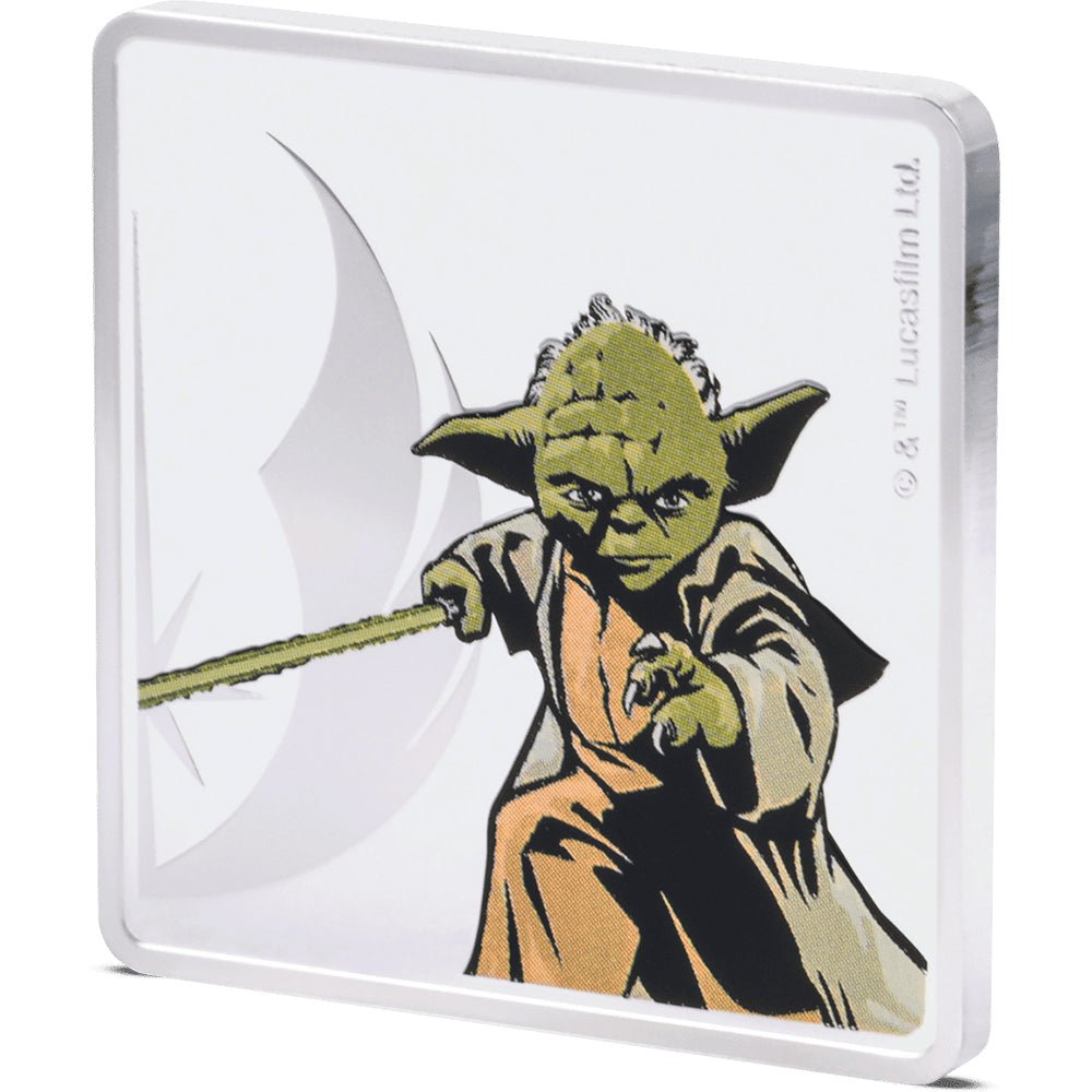Star Wars - Obi - Wan Kenobi & Yoda 1oz Silver Medallion - Direct Coins