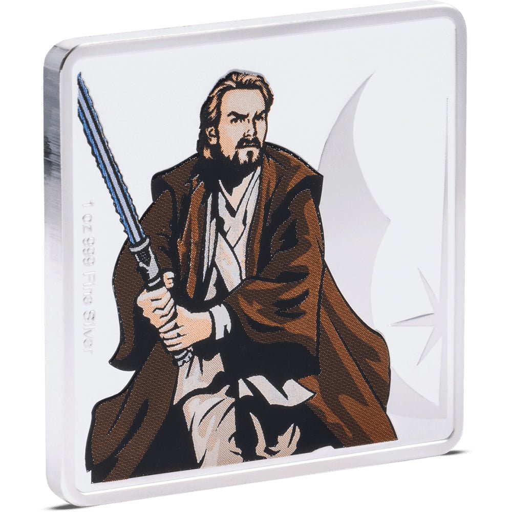 Star Wars - Obi - Wan Kenobi & Yoda 1oz Silver Medallion - Direct Coins