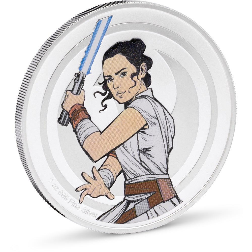 Star Wars - Rey VS Kylo Ren 1oz Silver Medallion - Direct Coins