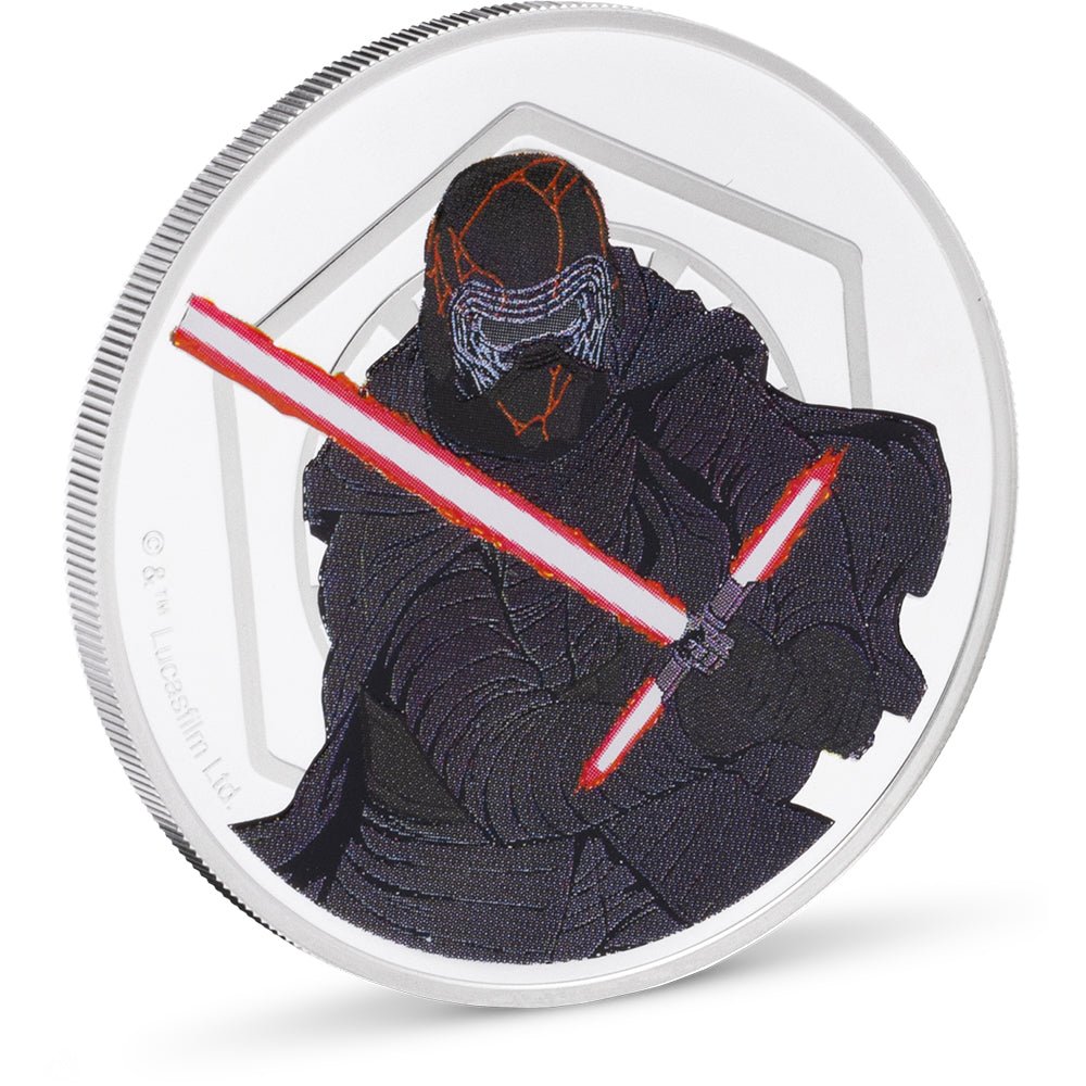 Star Wars - Rey VS Kylo Ren 1oz Silver Medallion - Direct Coins