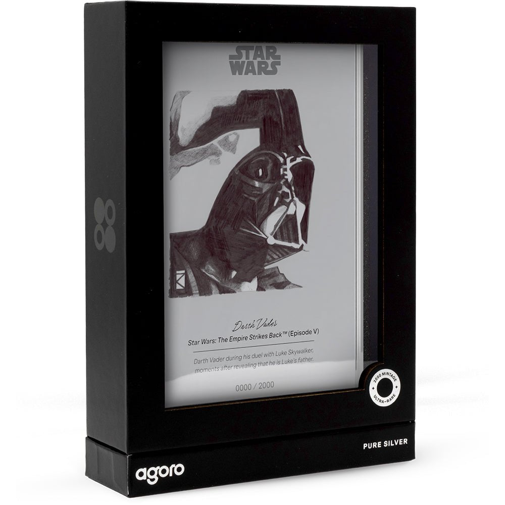 Star Wars™ Sketch Art - Darth Vader™ 5g Silver Collectible Foil Shipper