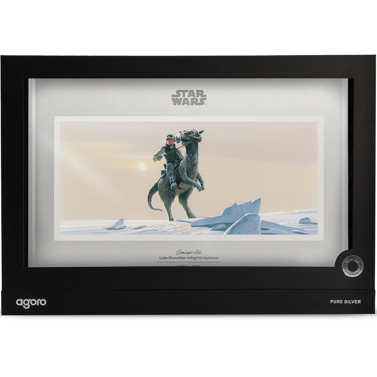 Star Wars™ Concept Art - Luke Skywalker™ Riding His Tauntaun™ 20g Silver Collectible Foil Case