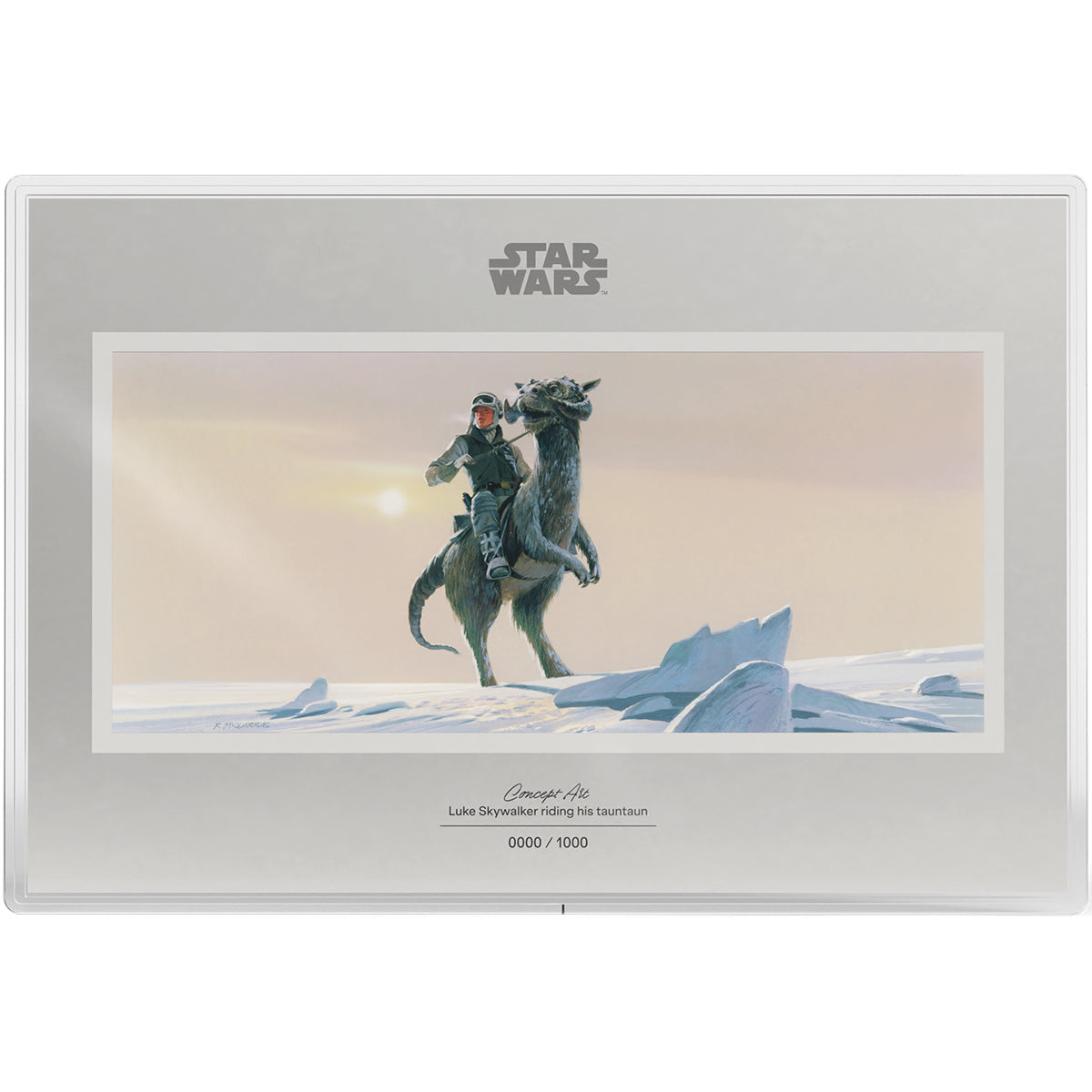 Star Wars™ Concept Art - Luke Skywalker™ Riding His Tauntaun™ 20g Silver Collectible Foil