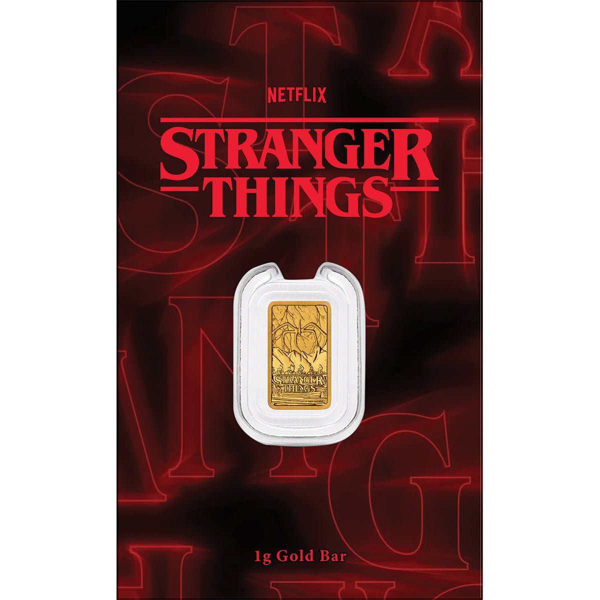 Stranger Things 2026 1g Gold Minted Bar Card