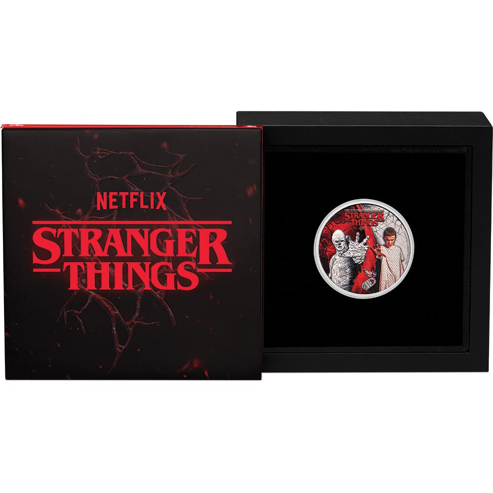 Stranger Things - Eleven and Vecna 2026 1/2oz Silver Coloured Coin Case