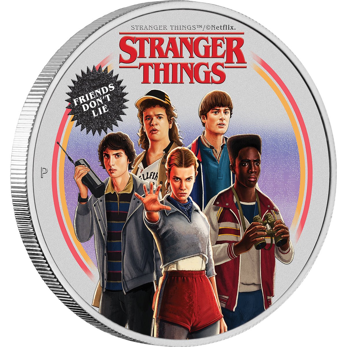 Stranger Things - Friends Don’t Lie 2026 1oz Silver Coloured Coin
