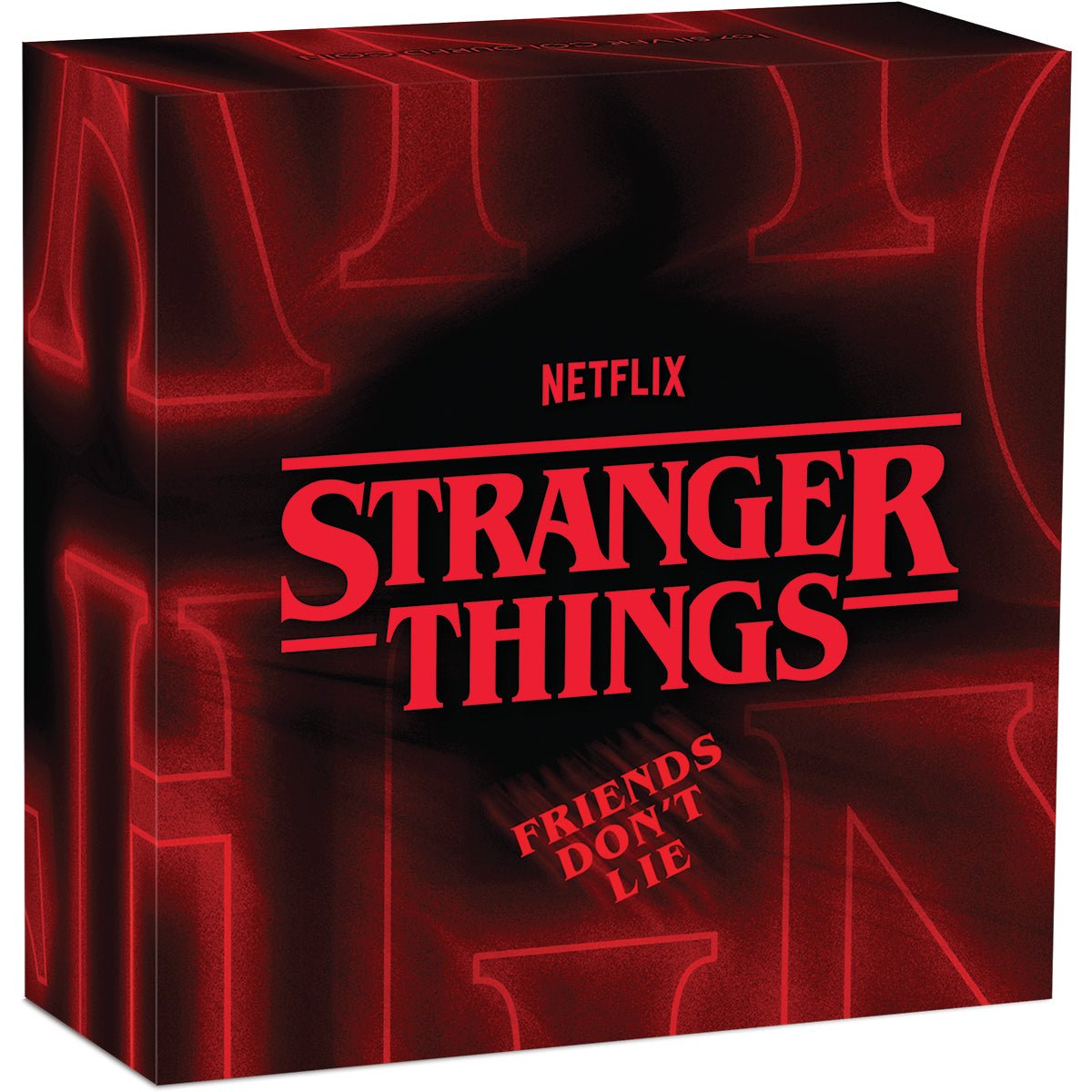 Stranger Things - Friends Don’t Lie 2026 1oz Silver Coloured Coin Shipper