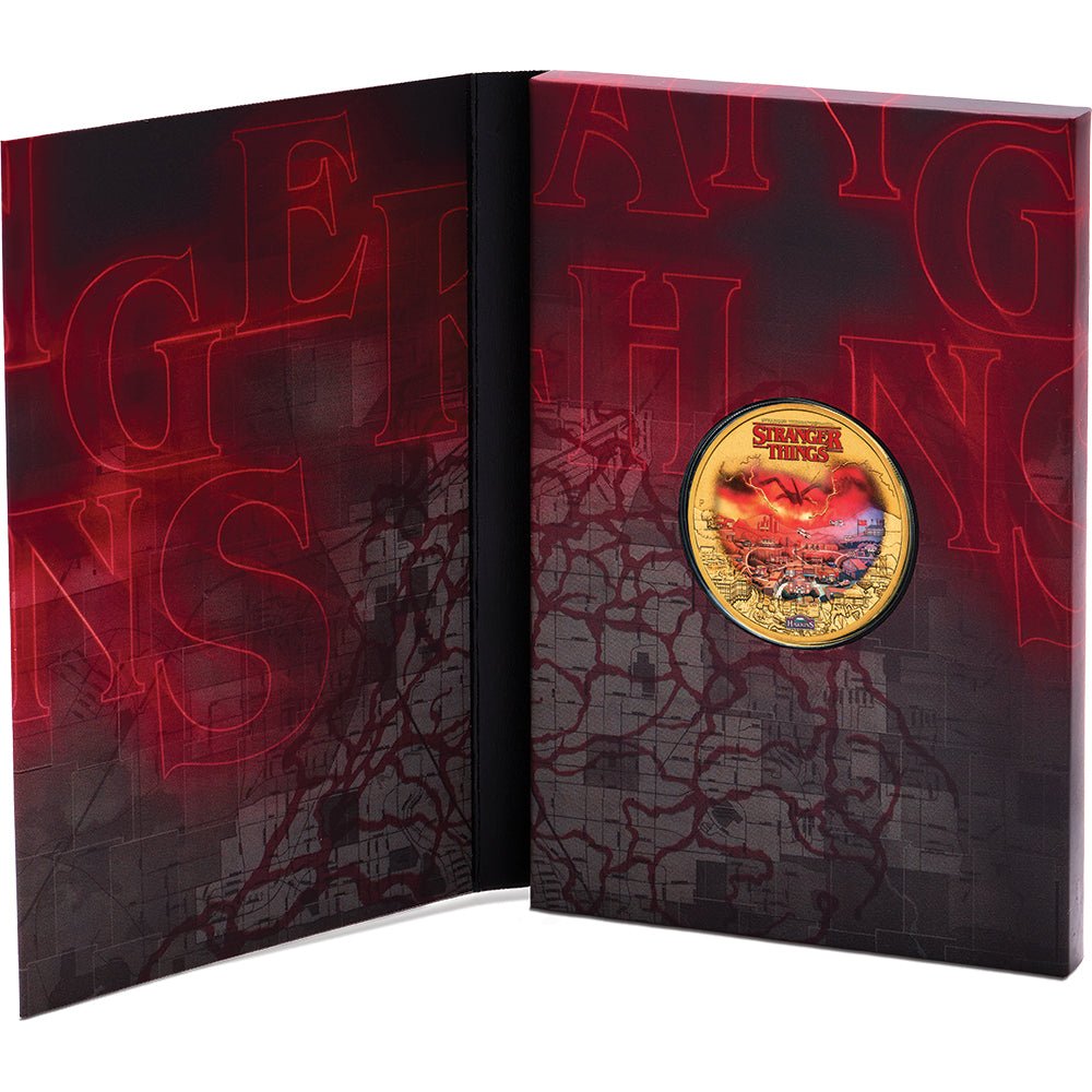 Stranger Things - Hawkins 2026 Gold-Plated Collector Coin Folder