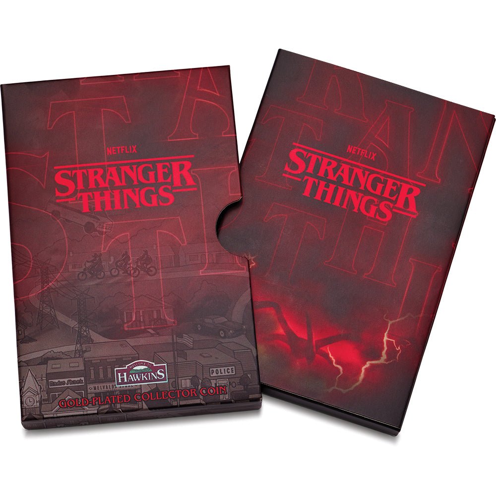 Stranger Things - Hawkins 2026 Gold-Plated Collector Coin Shipper