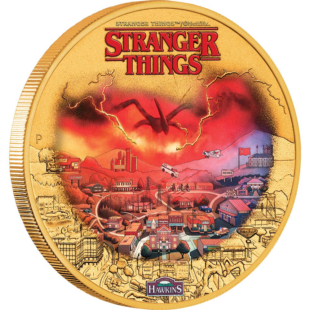 Stranger Things - Hawkins 2026 Gold-Plated Collector Coin