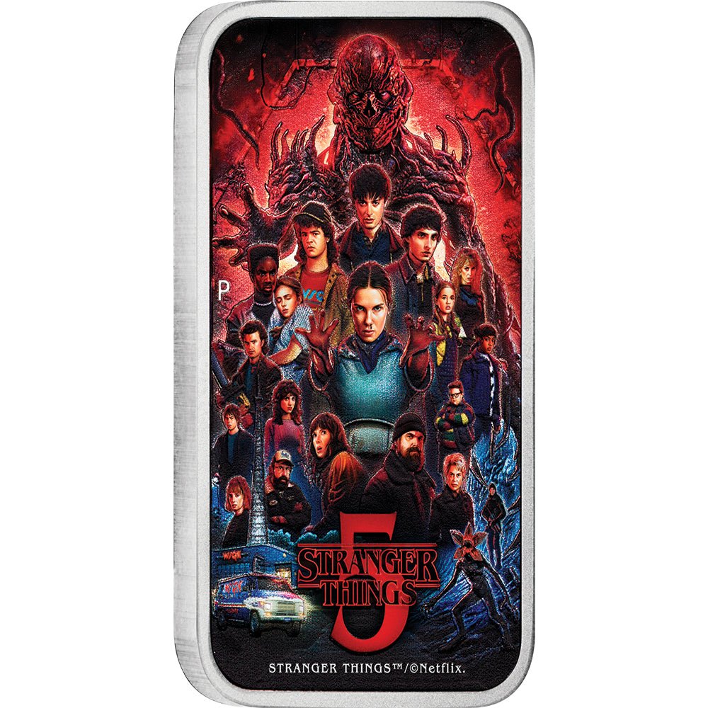 Stranger Things - Season 5 2026 1oz Silver Coloured Rectangular Coin