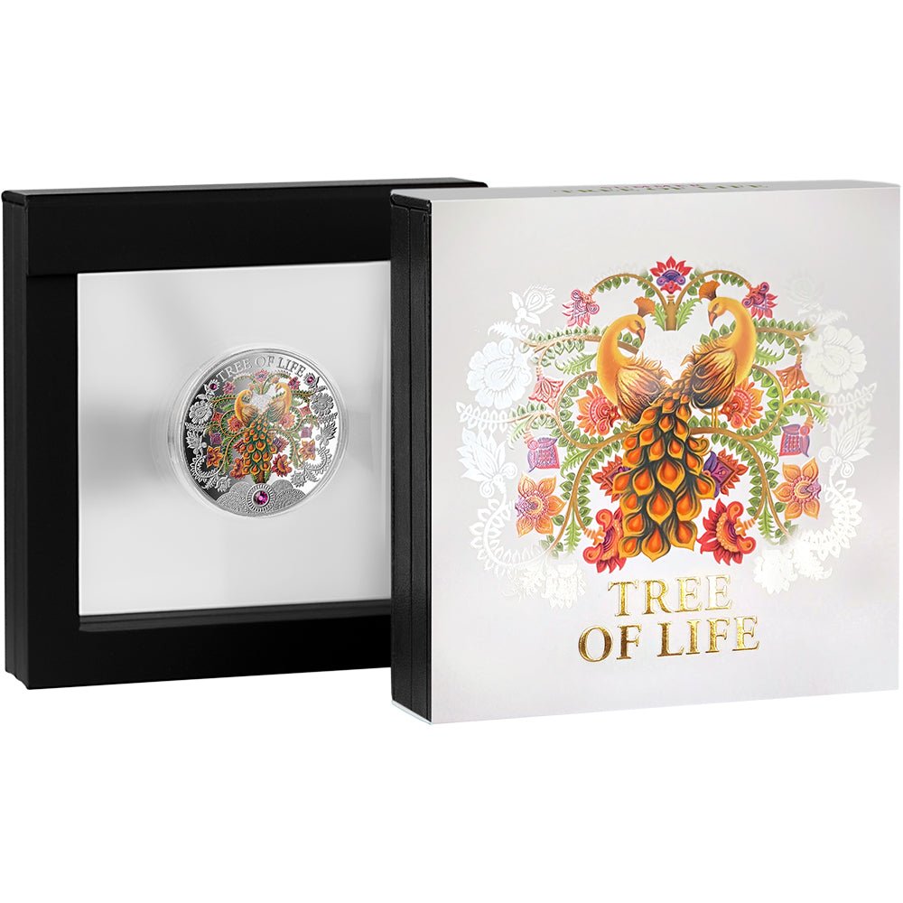 Summer Tree of Life 2oz Silver Proof Coin Shipper