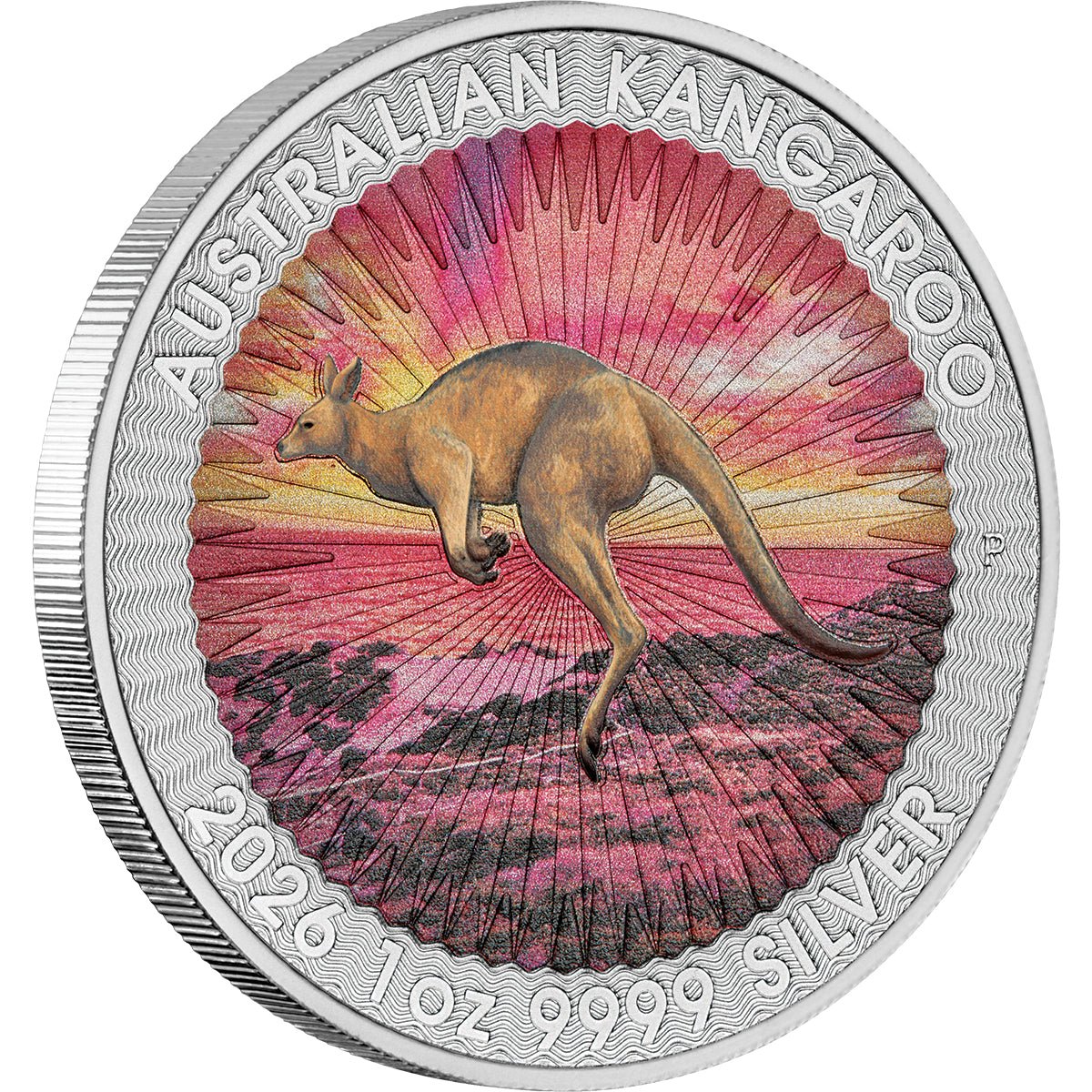 Sundowner Red Kangaroo 2026 1oz Silver Coloured Coin