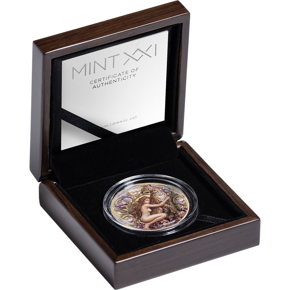 The Aegis - Power And Grace 2oz Silver Antique Coin Case