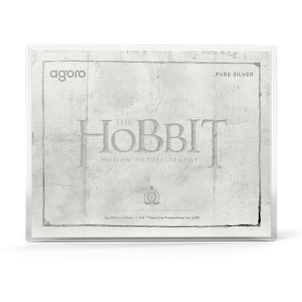 THE HOBBIT - Thorin's Map And Key 5g Silver Foil Obverse