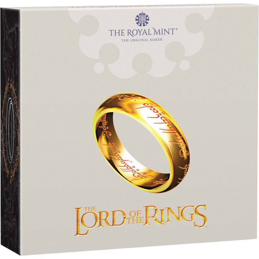 The Lord Of The Rings 2026 UK 50p Silver Proof Colour Coin Shipper