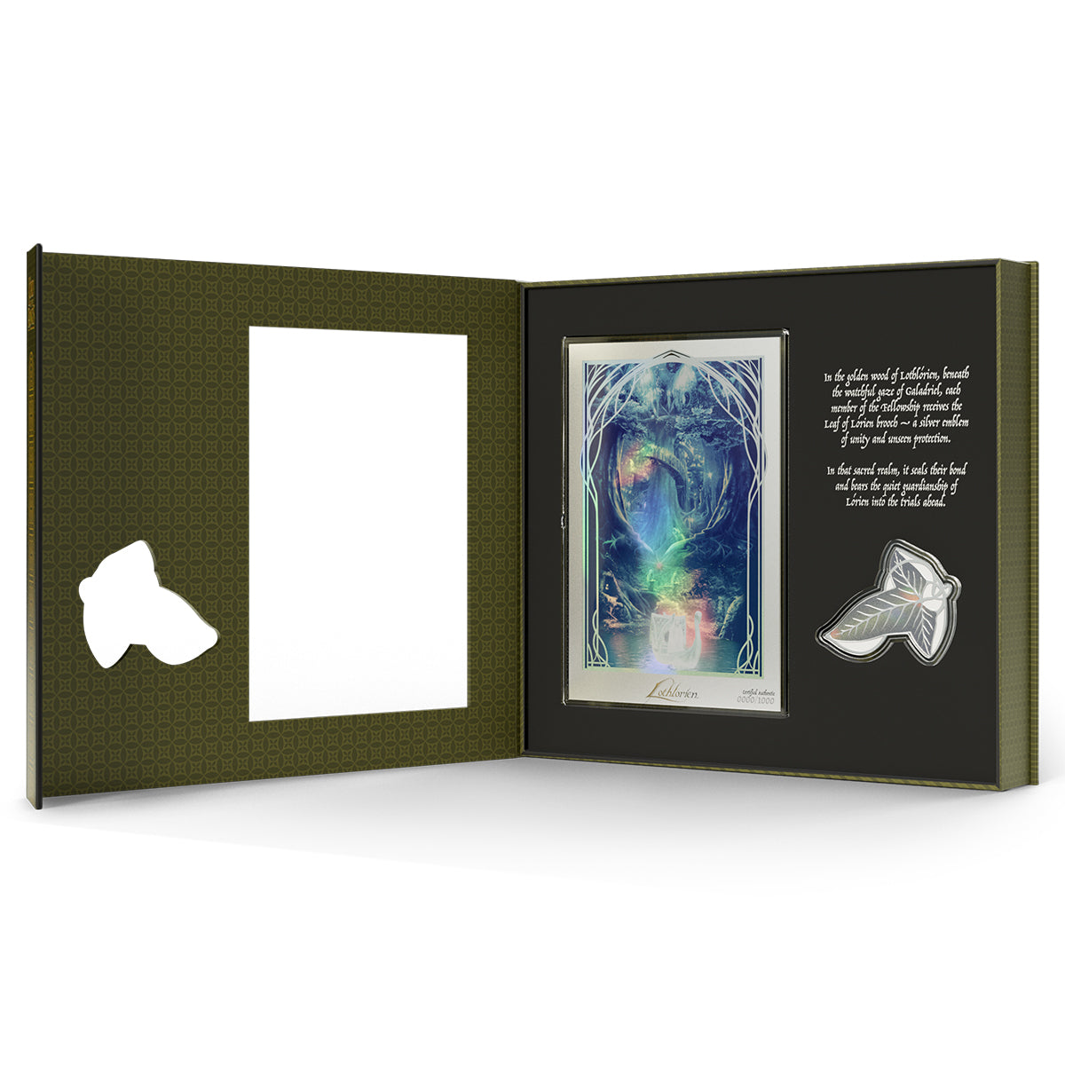 THE LORD OF THE RINGS™ - Lothlorien Collectible 1/2oz Silver Coin + 5g Silver Foil Set