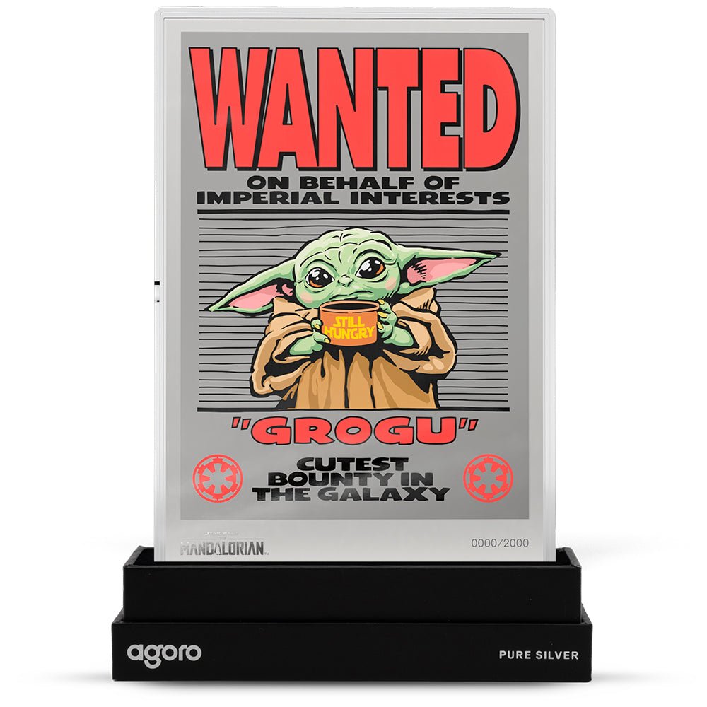 The Mandalorian™ - Wanted: Grogu 5g Silver Collectible Foil Stand