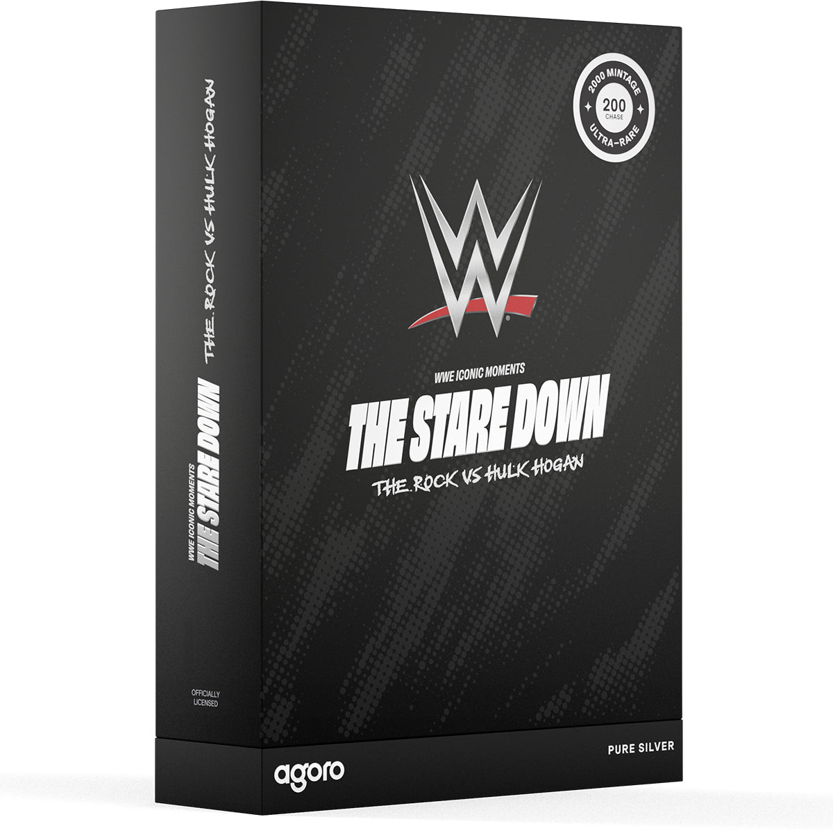 The Stare Down - The Rock vs Hulk Hogan 5g Silver Collectible Foil Box
