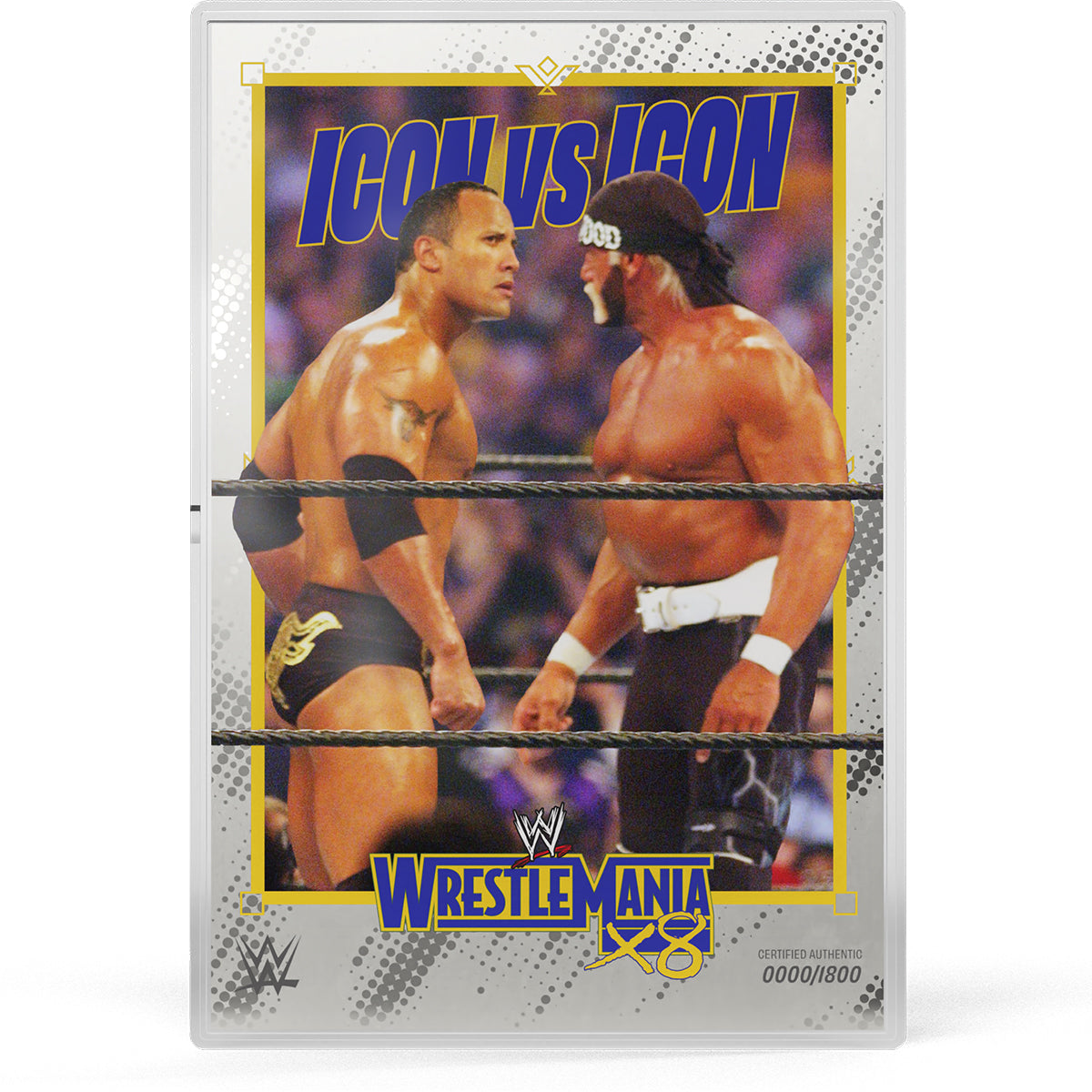 The Stare Down - The Rock vs Hulk Hogan 5g Silver Collectible Foil