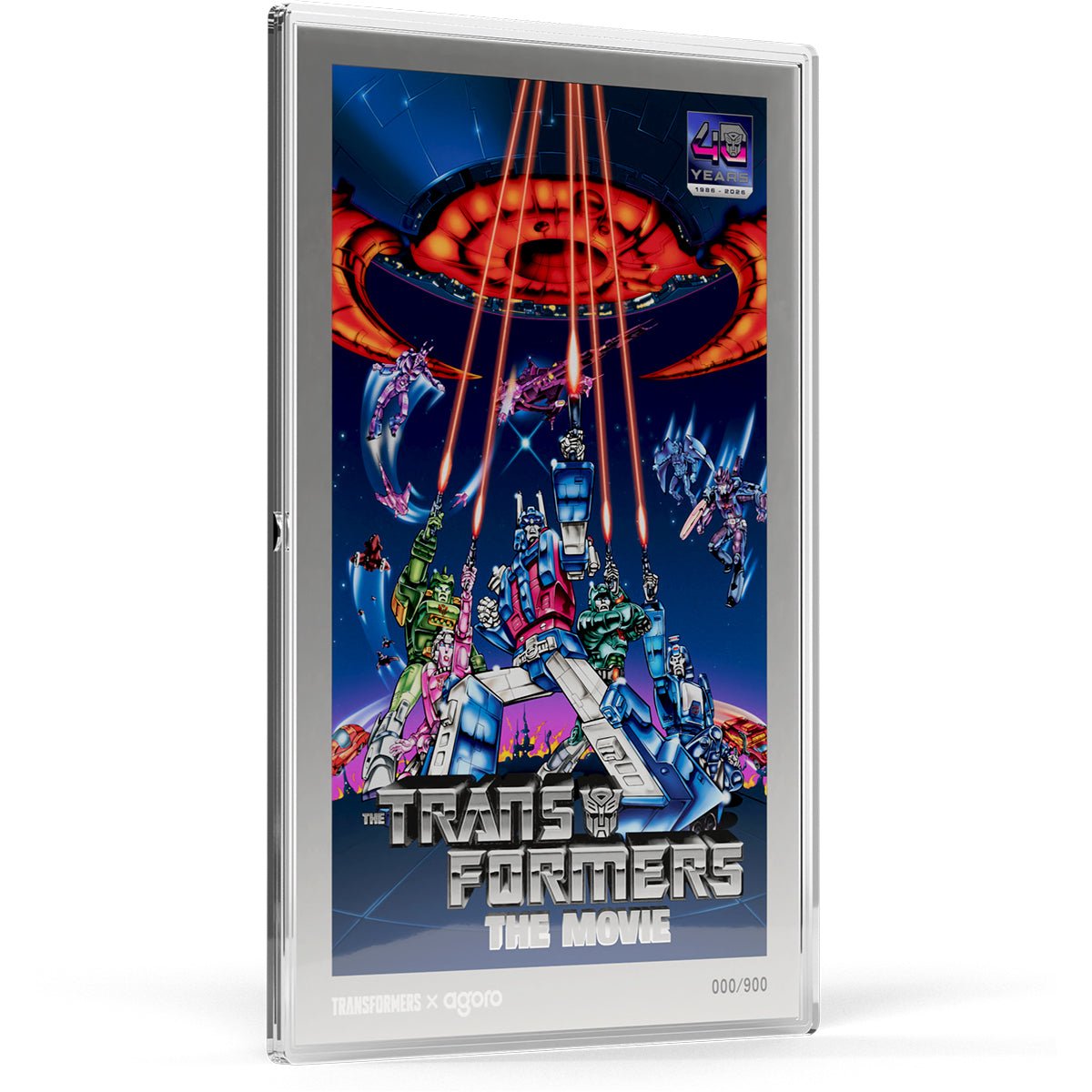 The Transformers: The Movie (1986) Poster 1oz Silver Collectible Foil