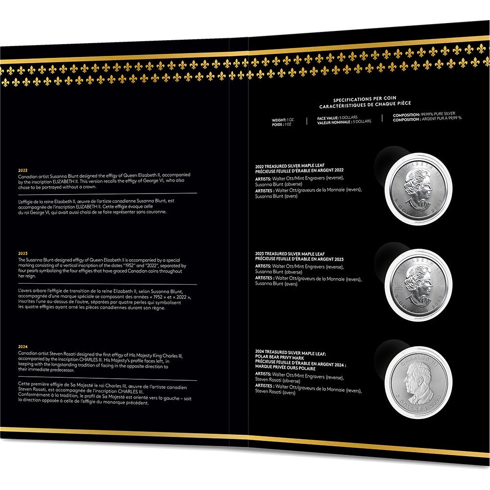 Treasured Maple Leaf: Effigies 3 - Coin Set (Premium Bullion) - Direct Coins