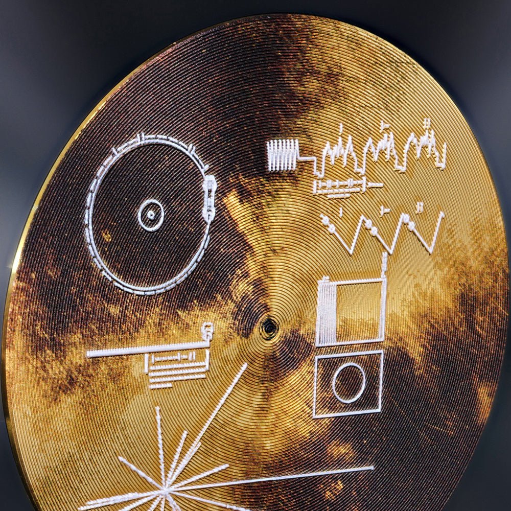 Voyager Golden Record - Special Edition 1oz Silver Coin Detail