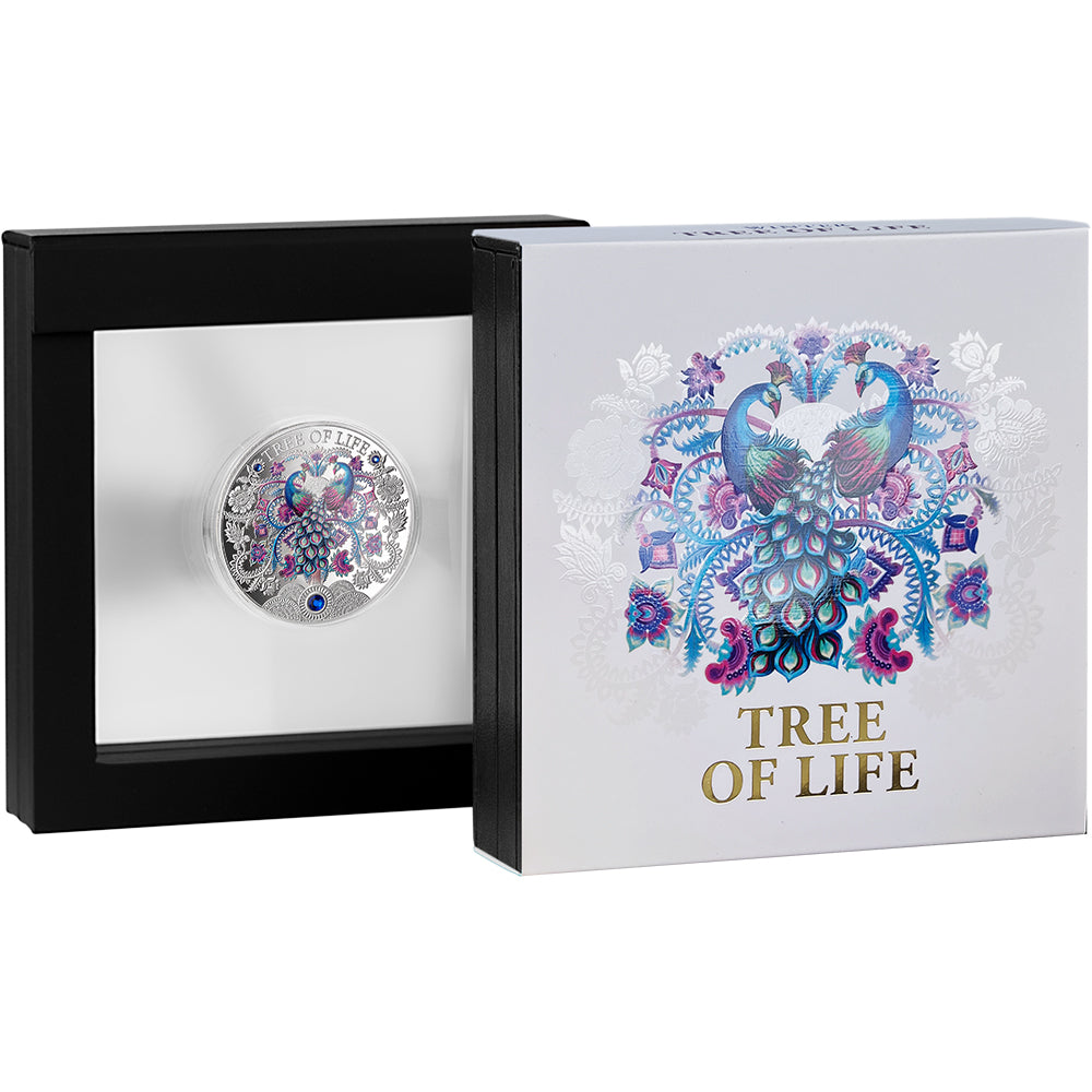 Winter Tree Of Life 1oz Silver Proof Coin Shipper