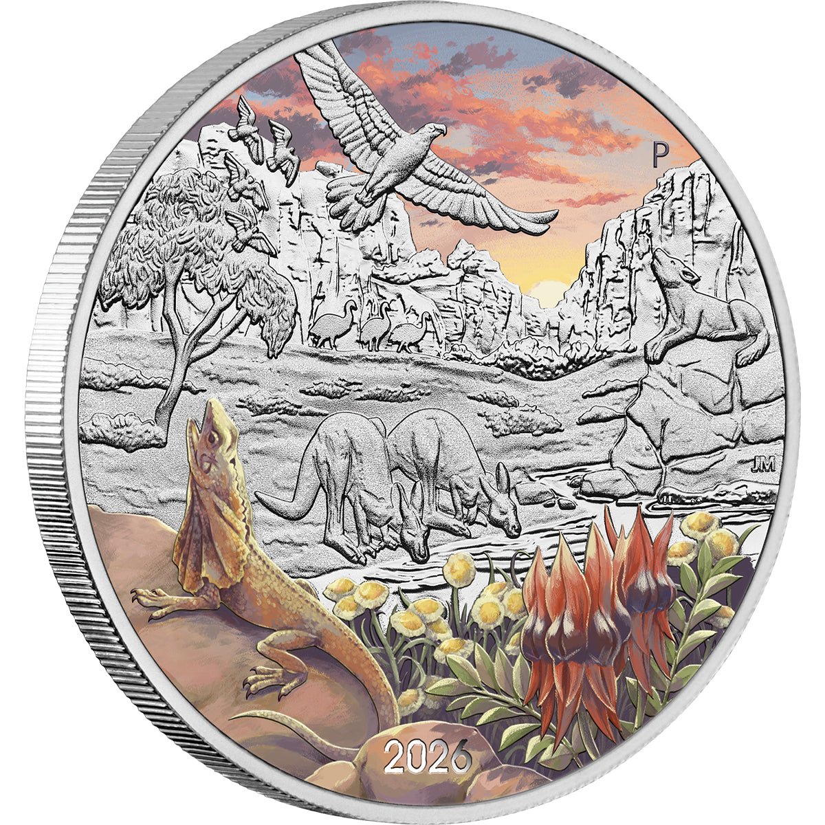 Wonders Of Australia - The Outback 2026 1oz Silver Coloured Coin
